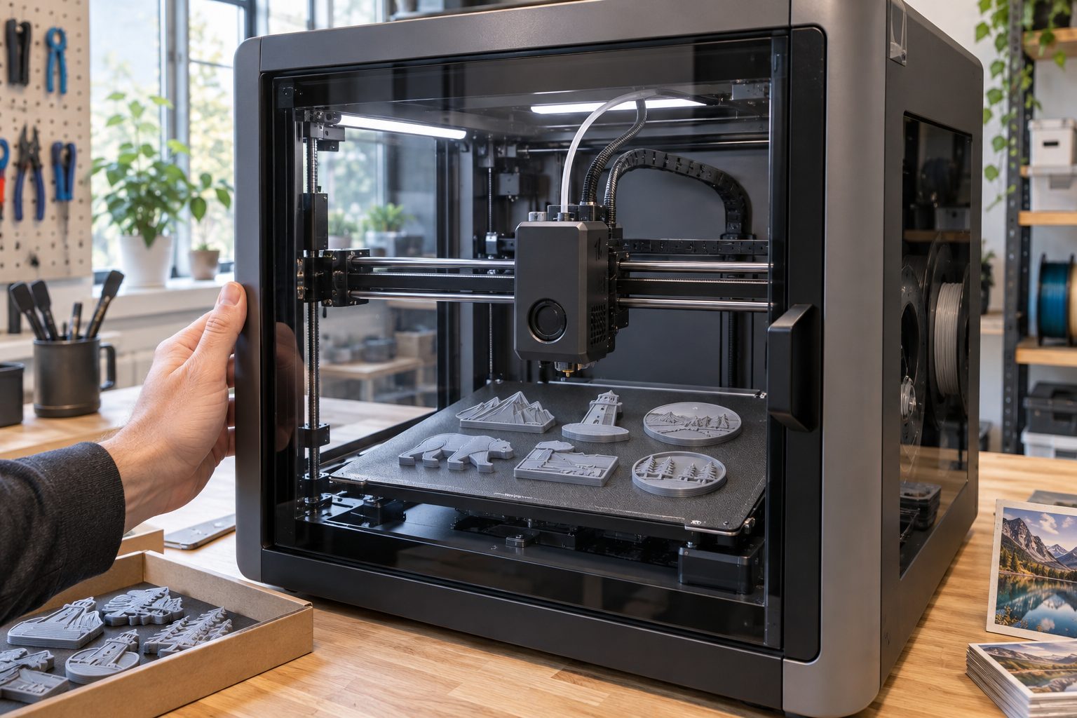 Vizualizacija UI: 3D tisk telesa magneta, detajl